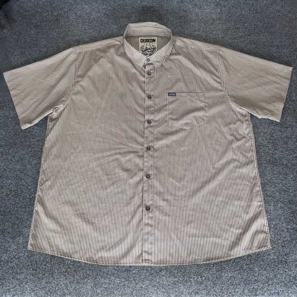 Dixon Flannel Company Other - DIXXON Flannel Co‎ The Benny Triple Stripe Shirt Mens 4XL Short Sleeve Button Up